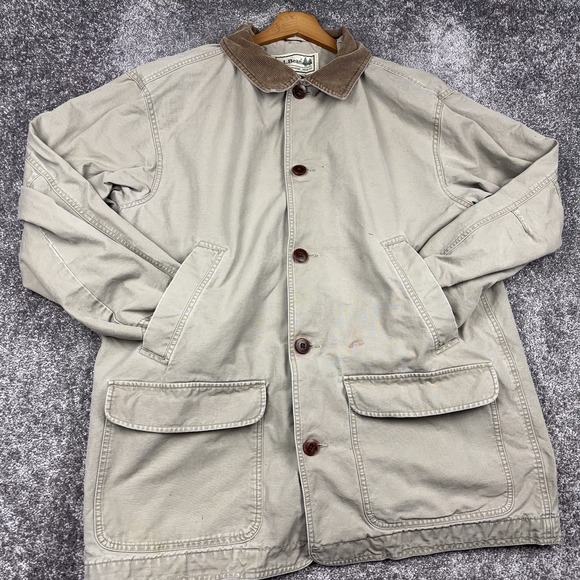 L.L. Bean Other - LL Bean Chore Jacket Men's XL Field Coat Outdoors Preppy Tan Khaki Utility